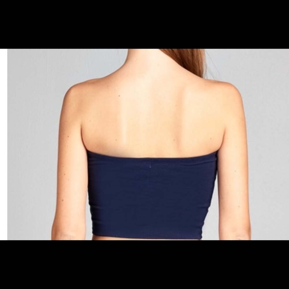 Navy blue crop top - Picture 3 of 8